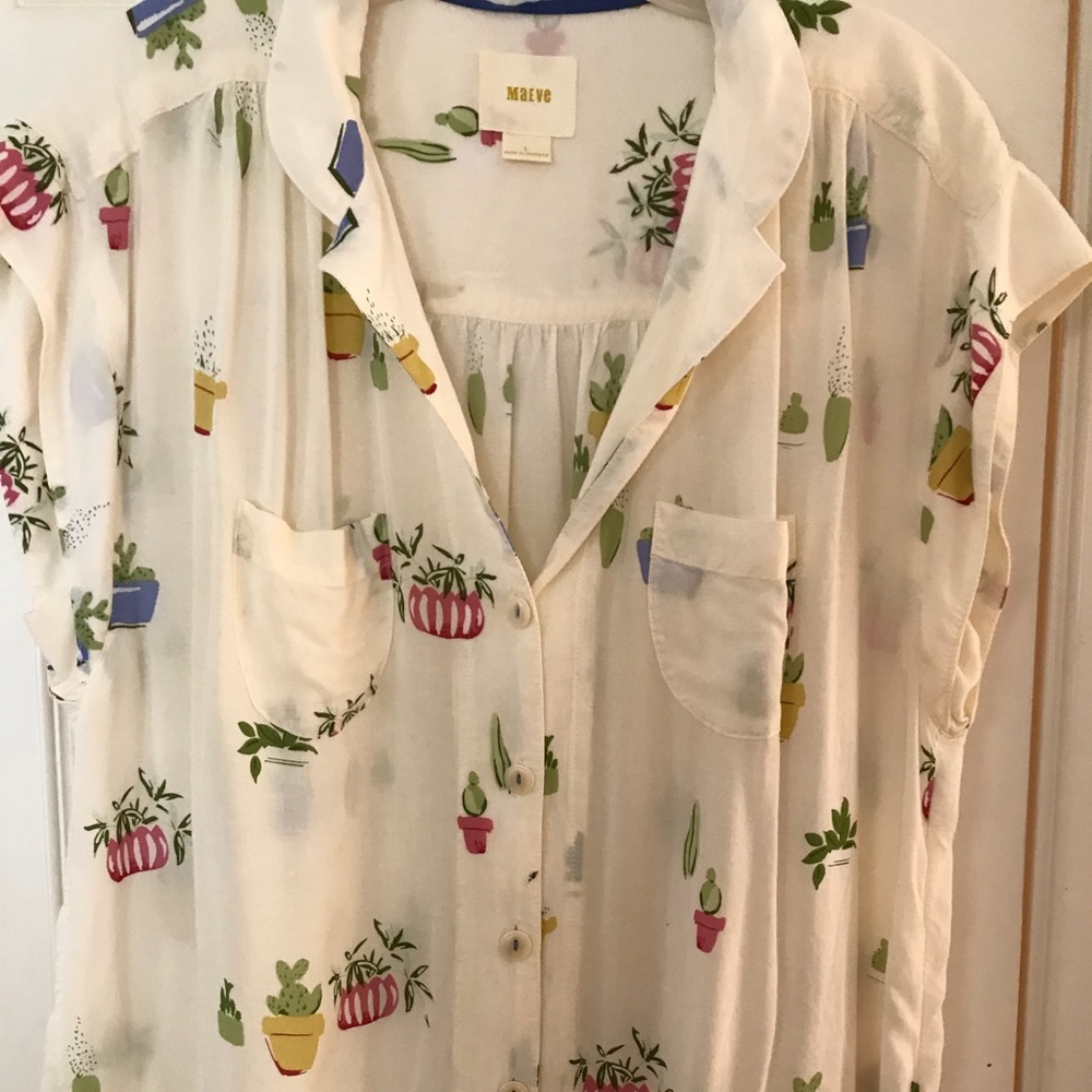 Anthropologie Maeve blouse Large